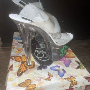 Elegant Clear Platform money jar Heels